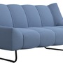 Nawabari Sofa 2-Sitzer Blend-Stoff Hellblau 2