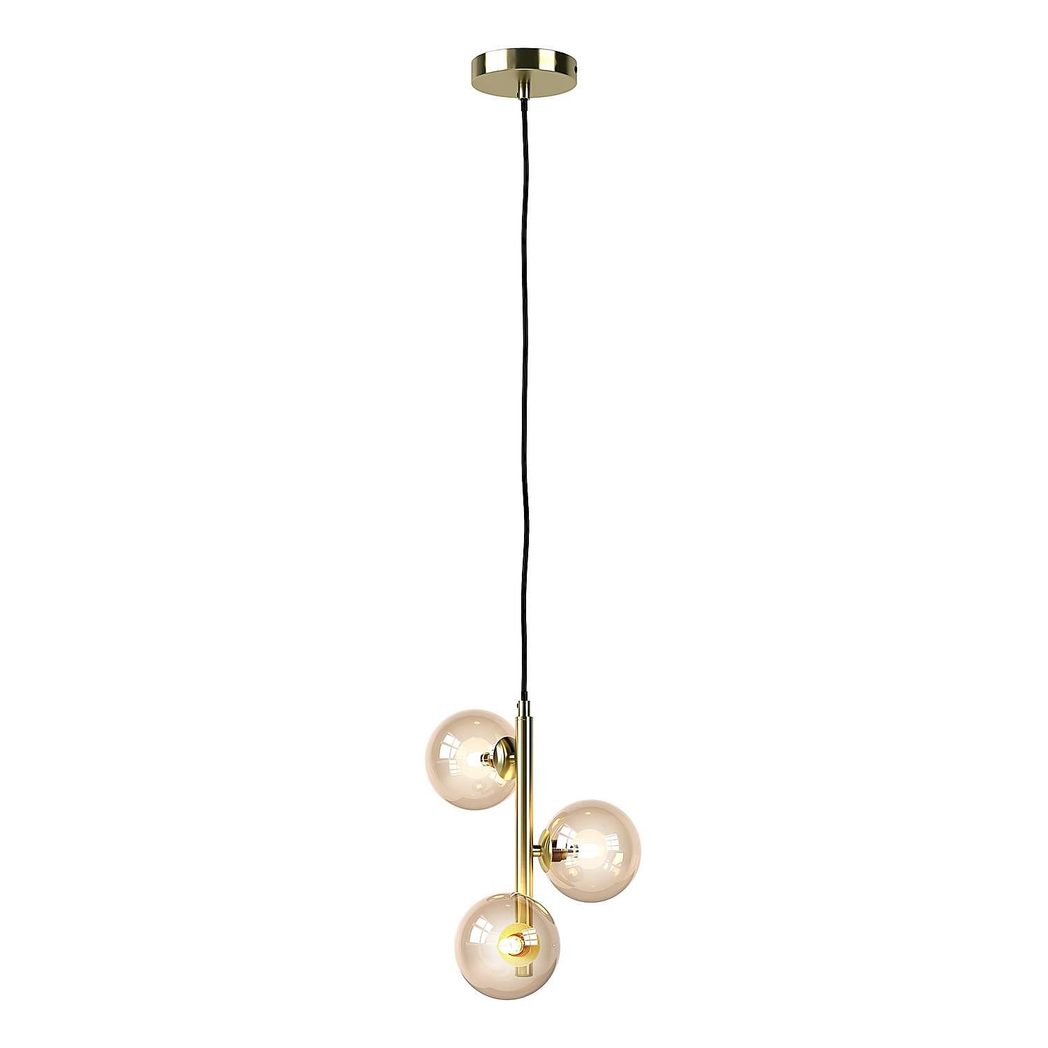 KJUL Pendelleuchte Metall Gold 3-flammig 3