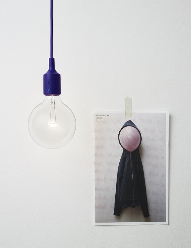 E27 LED Pendelleuchte Silikon Rot 2