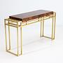 Console table brass 1970s 0