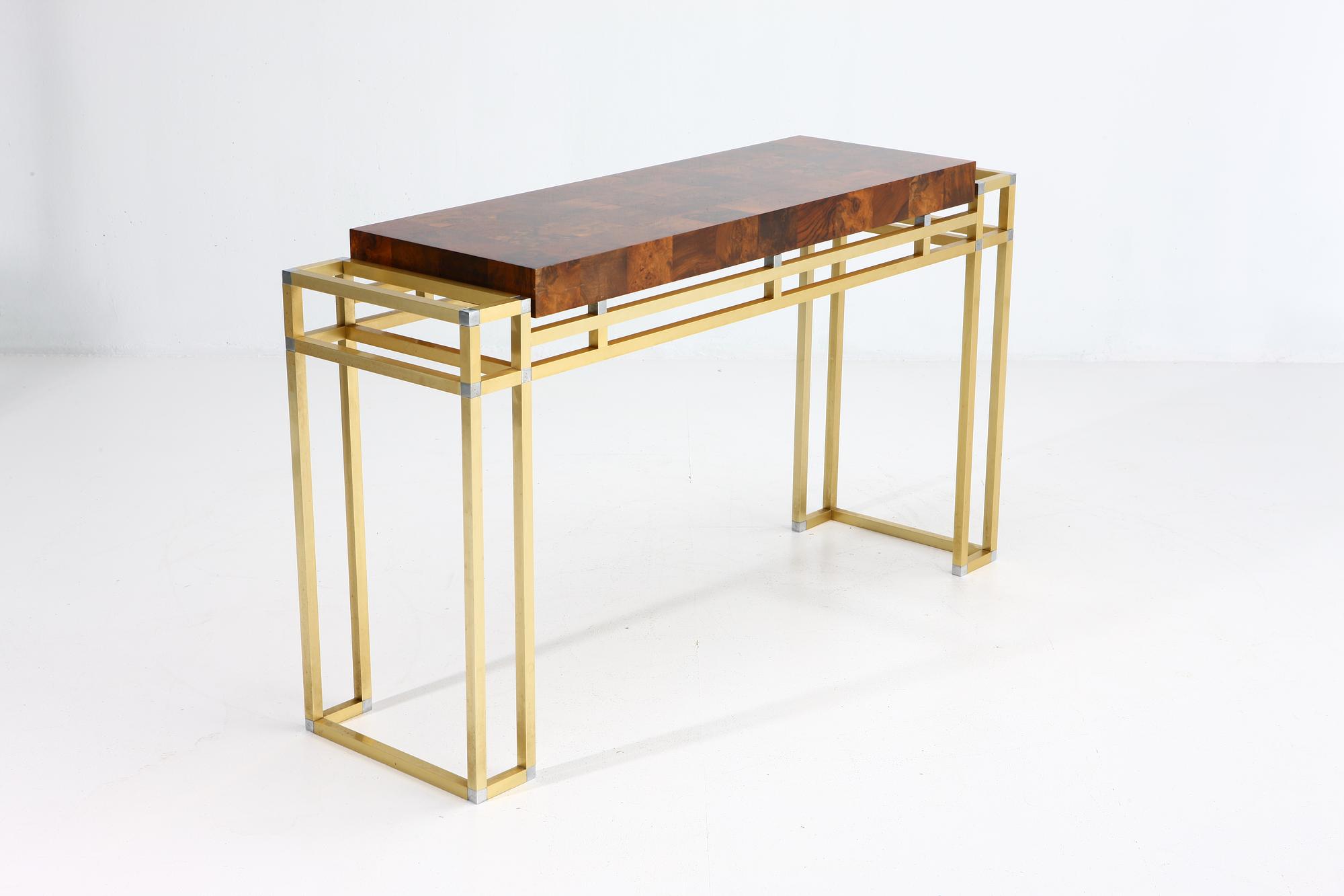 Console table brass 1970s 0