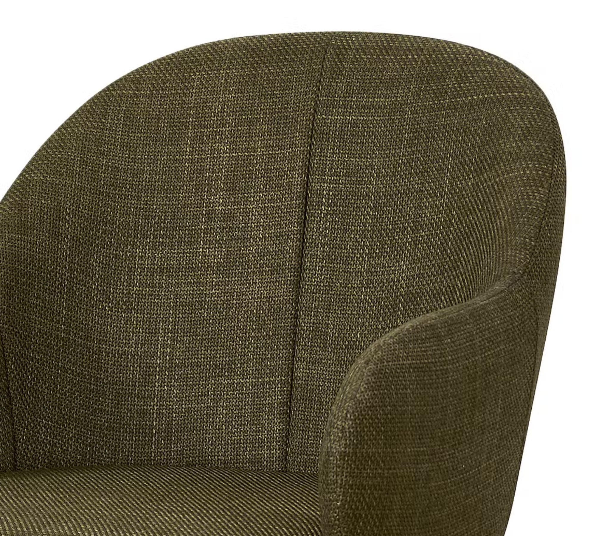 Armchair Upholstery Fabric Olive Green 1