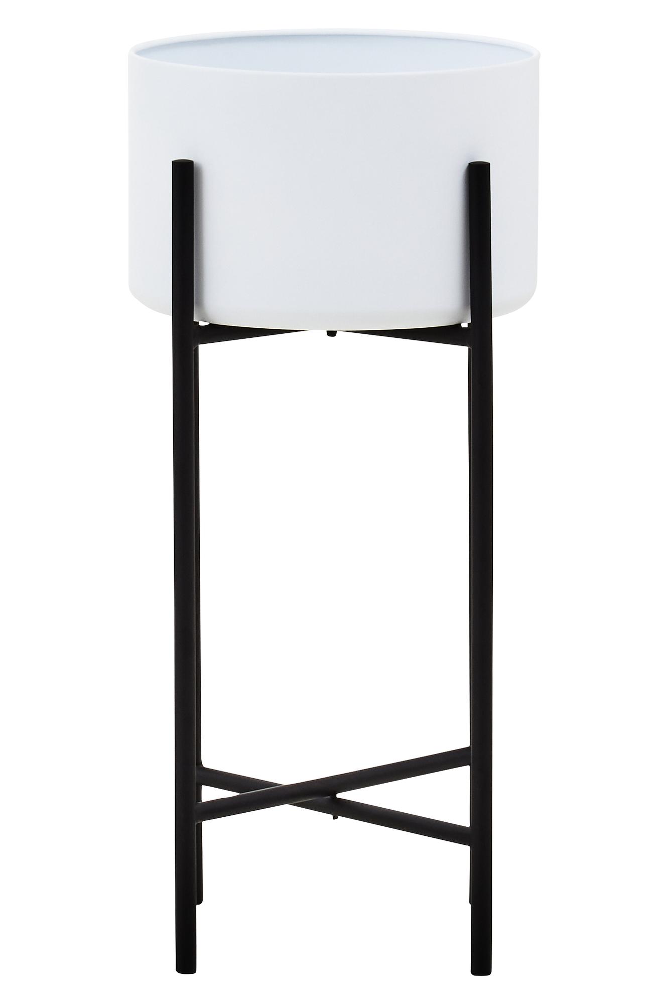 Trosa Groß Weiß Schwarz Standblumentopf
 1