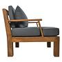 Garten Armlehnsessl Teakholz Textil 3