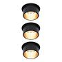 3x Gil III LED-Einbauleuchte Schwarz 1