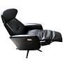 Palermo armchair with electric adjustment Leather Black 3