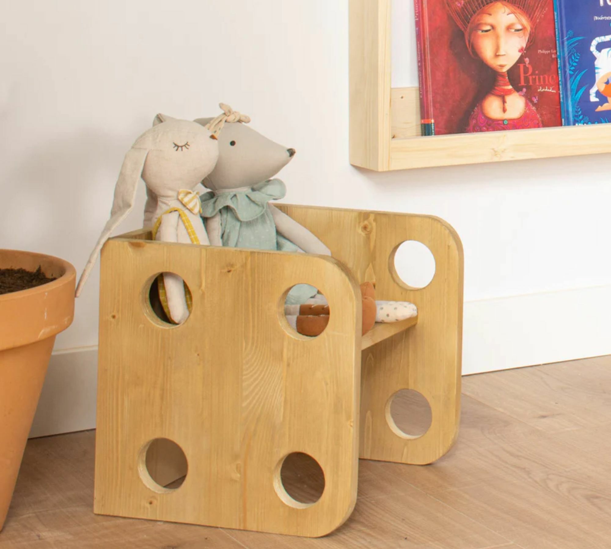 Chay Kinderstuhl Holz Sand 0