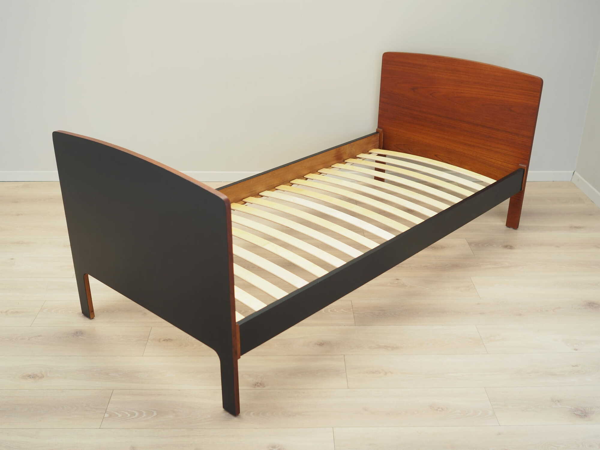 Vintage Bed Teak Wood Brown 1970s 2