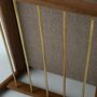 Fox Fußocker Holz Bouclé Beige 3
