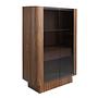 Sideboard aus Glas und Walnuss 3273 0