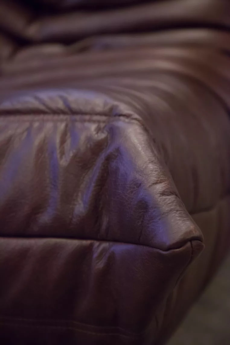 Togo Lounge Set 5 pz. Pelle Pull-Up Marrone Cioccolato 8