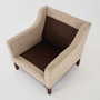 Vintage Sessel Buchenholz Textil Beige 1970er Jahre  7