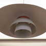 Vintage Pendant Lamp Metal White 1960s 2