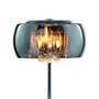 Tischlampe 3-flammig Lichtfeuer Metall Glas 1