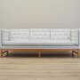 Vintage Sofa 3-seater Oak wood Textile Gray 1970s 1