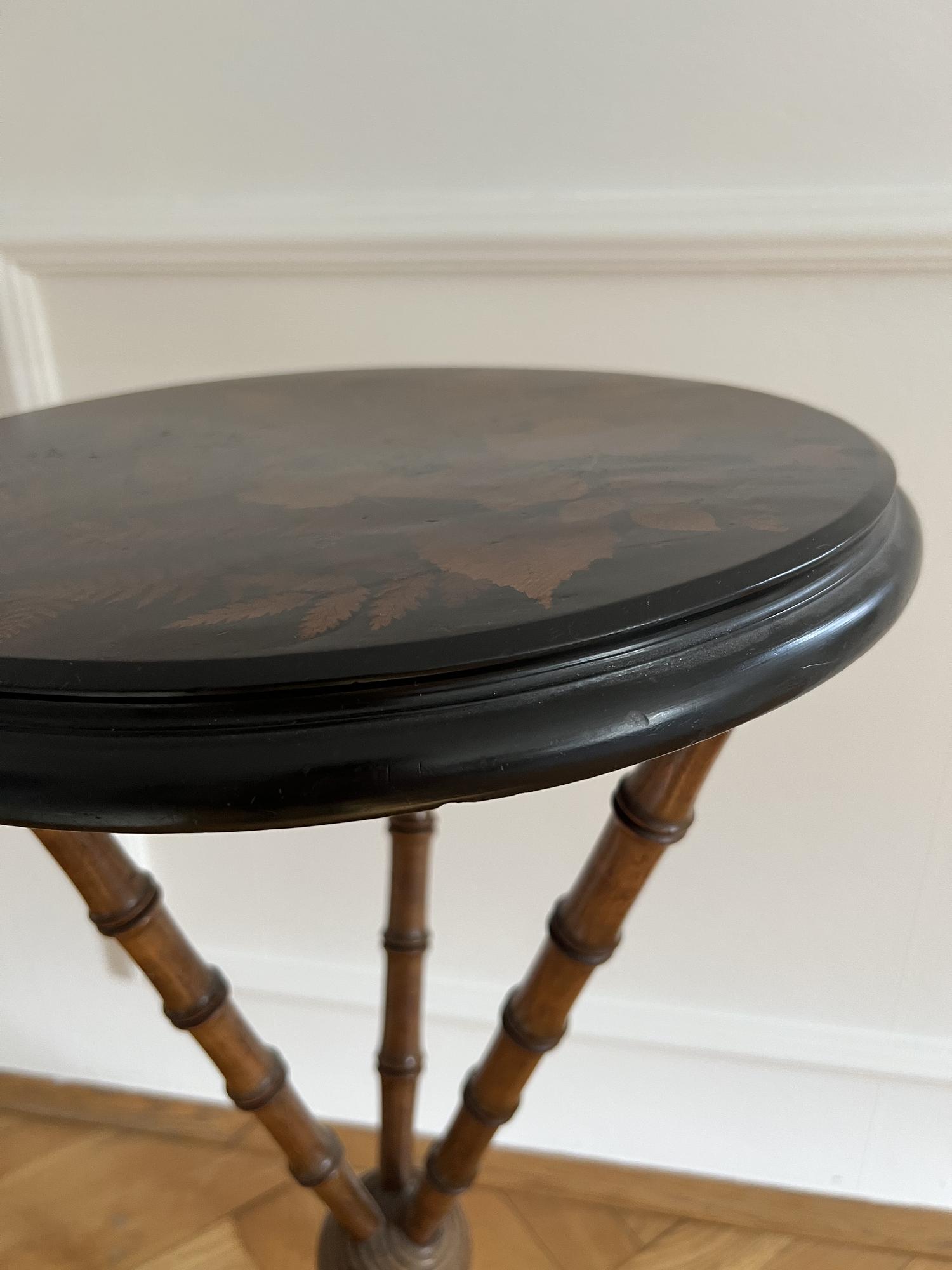 Three-legged side table wood 37cm 3