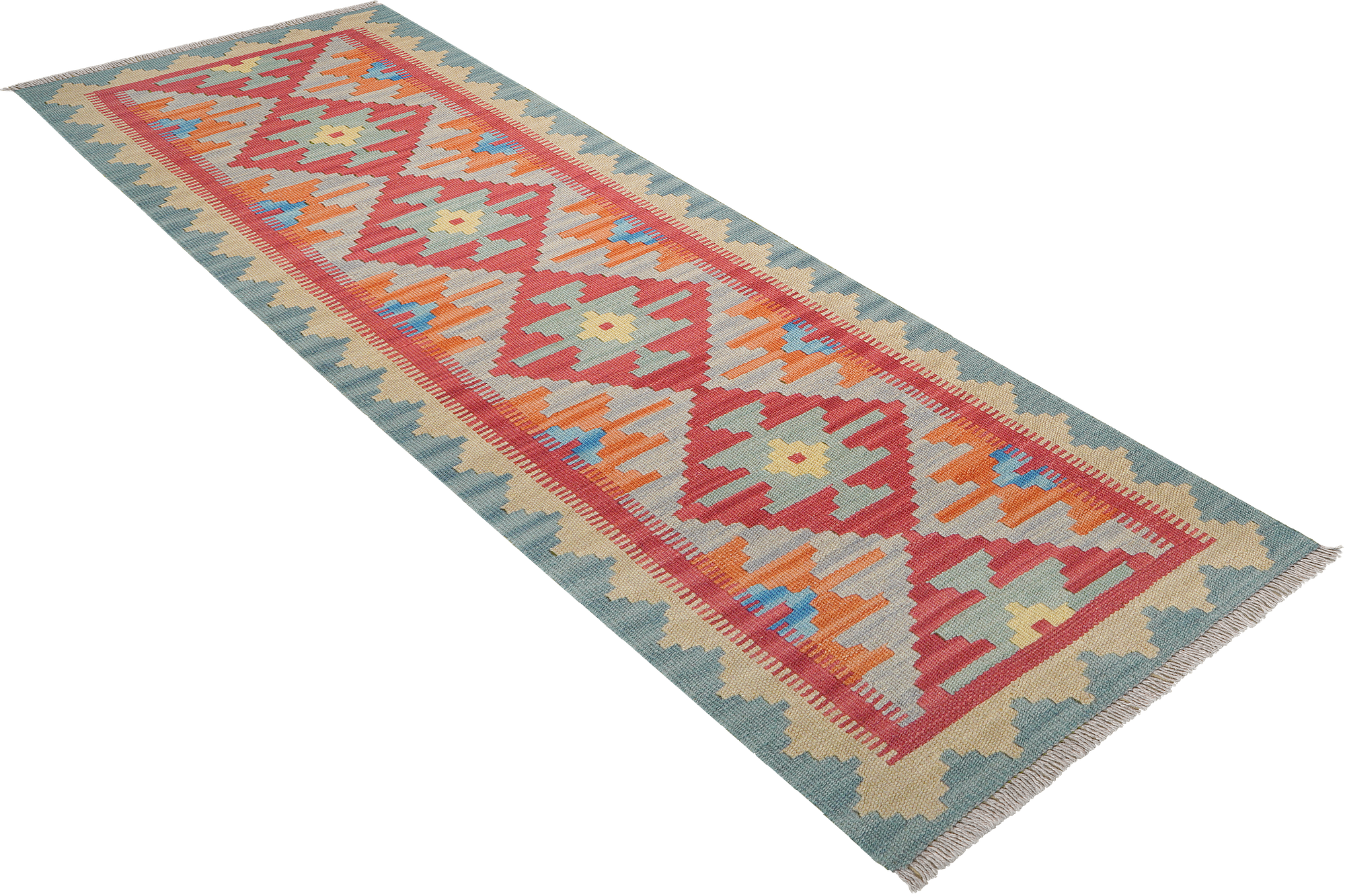 Kelim Gashgai Teppich Wolle Rot 2