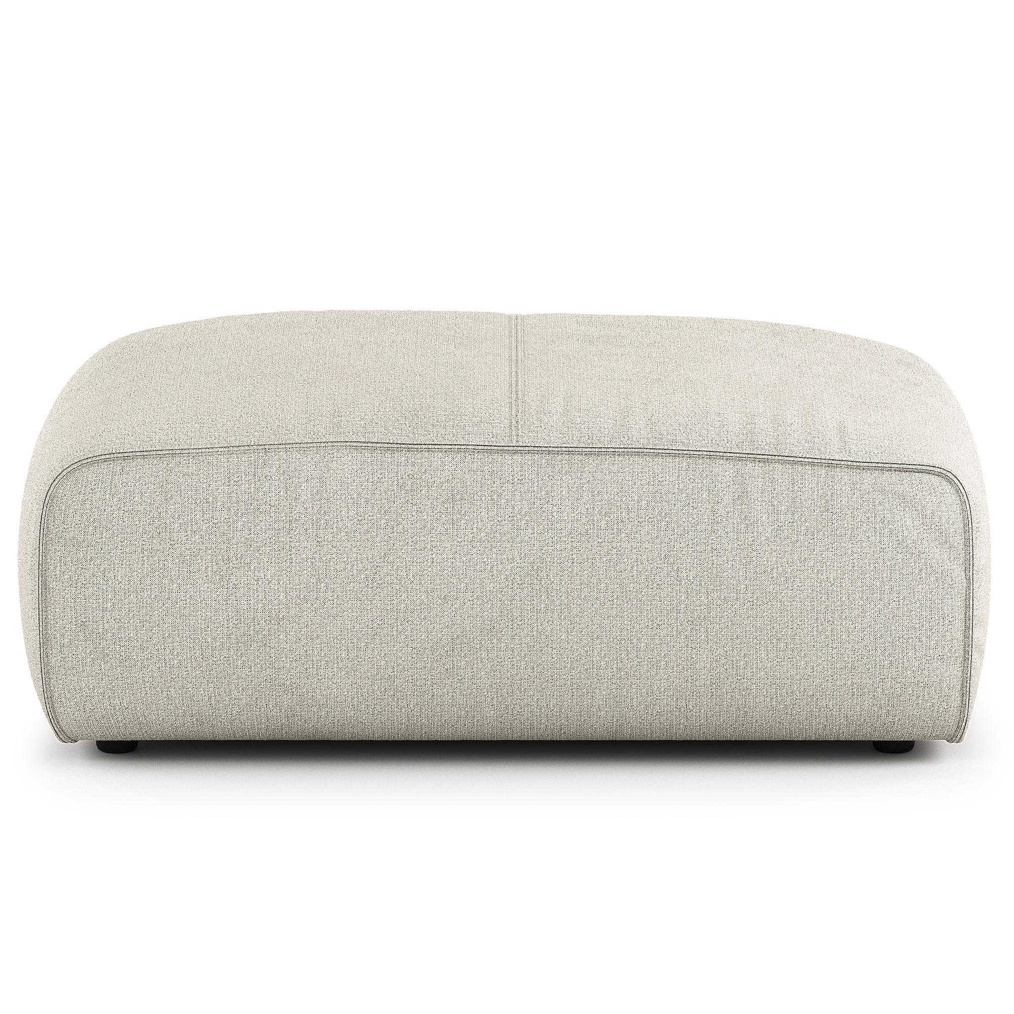 Ottoman HUDSON Woven Fabric Amaris Greige 2