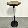 Stitz Leaning Stool Steel Black Brown 0