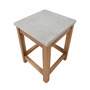 2x Beistelltisch Massivholz Beton Braun 2