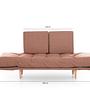 Nina Daybed Schlafsofa 3-Sitzer Hellbraun 9