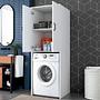 Washing machine cabinet White 62.5cm x 181.8cm 4