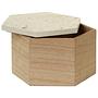 Mimo Large Terrazzo Jewelry Box with Lid Natural 2