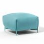 Mochi Pouf Textil Metall Blau 0