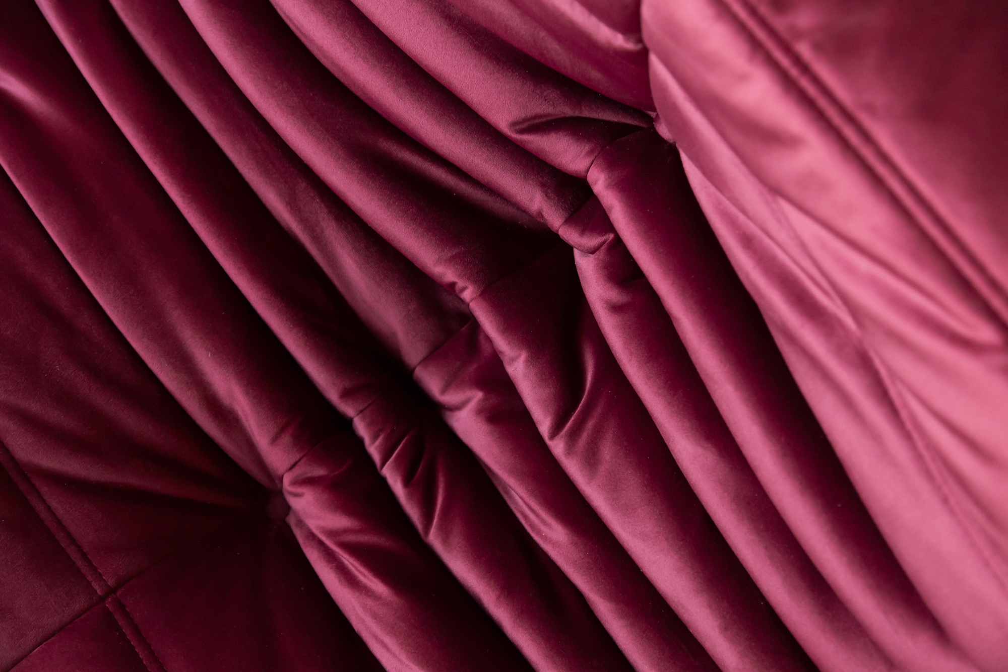 Togo Lounge Set 2-piece Velvet Burgundy 9