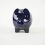 Piggy Bank Navy Blue 1970s 4