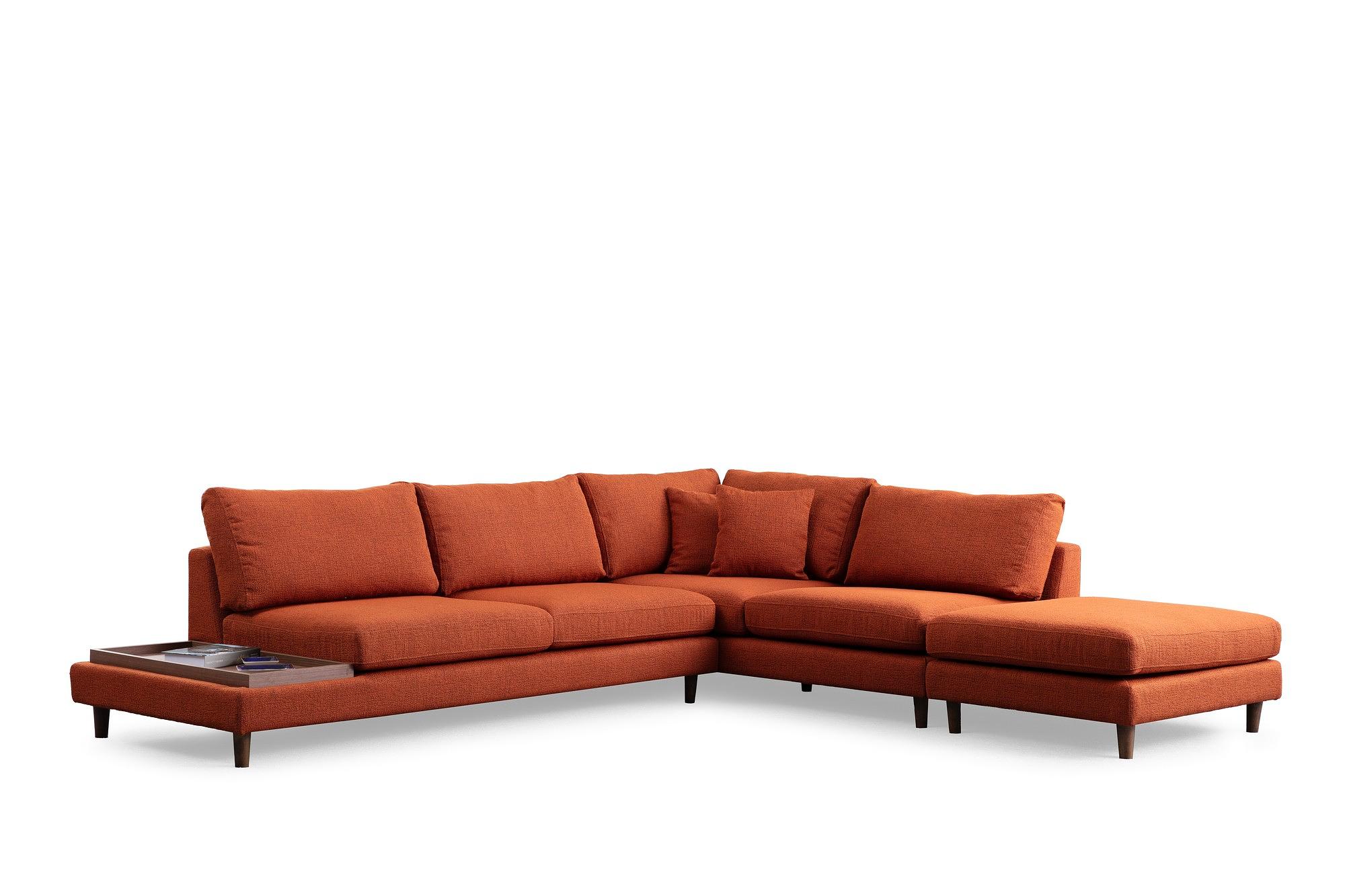 New Tulip Ecksofa 4-Sitzer Orange 3