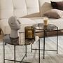 Side Table Carwile Marble Brown 52 cm 2