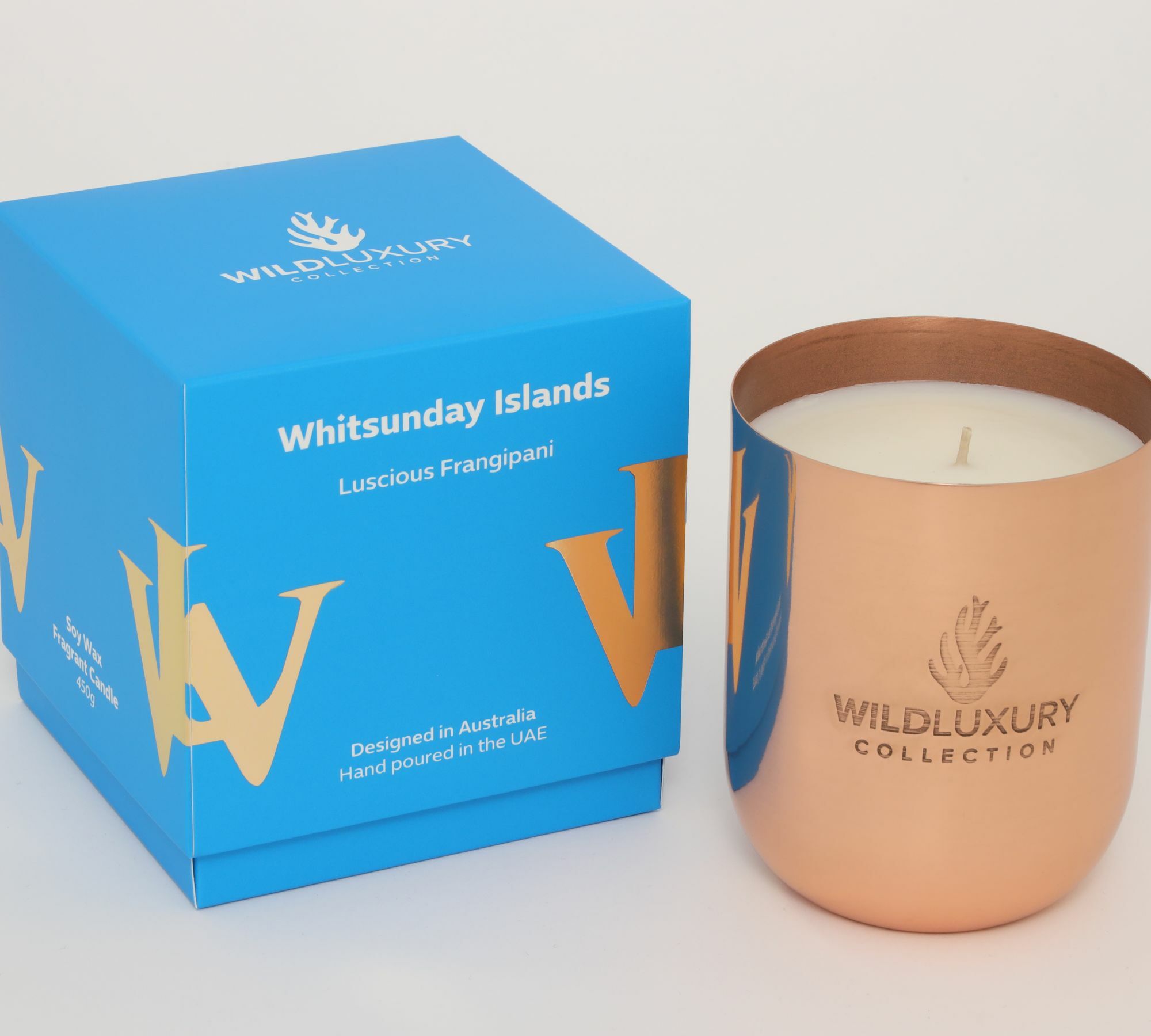 Handgegossene Sojawachs Duftkerze Whitsunday Islands 450g 0