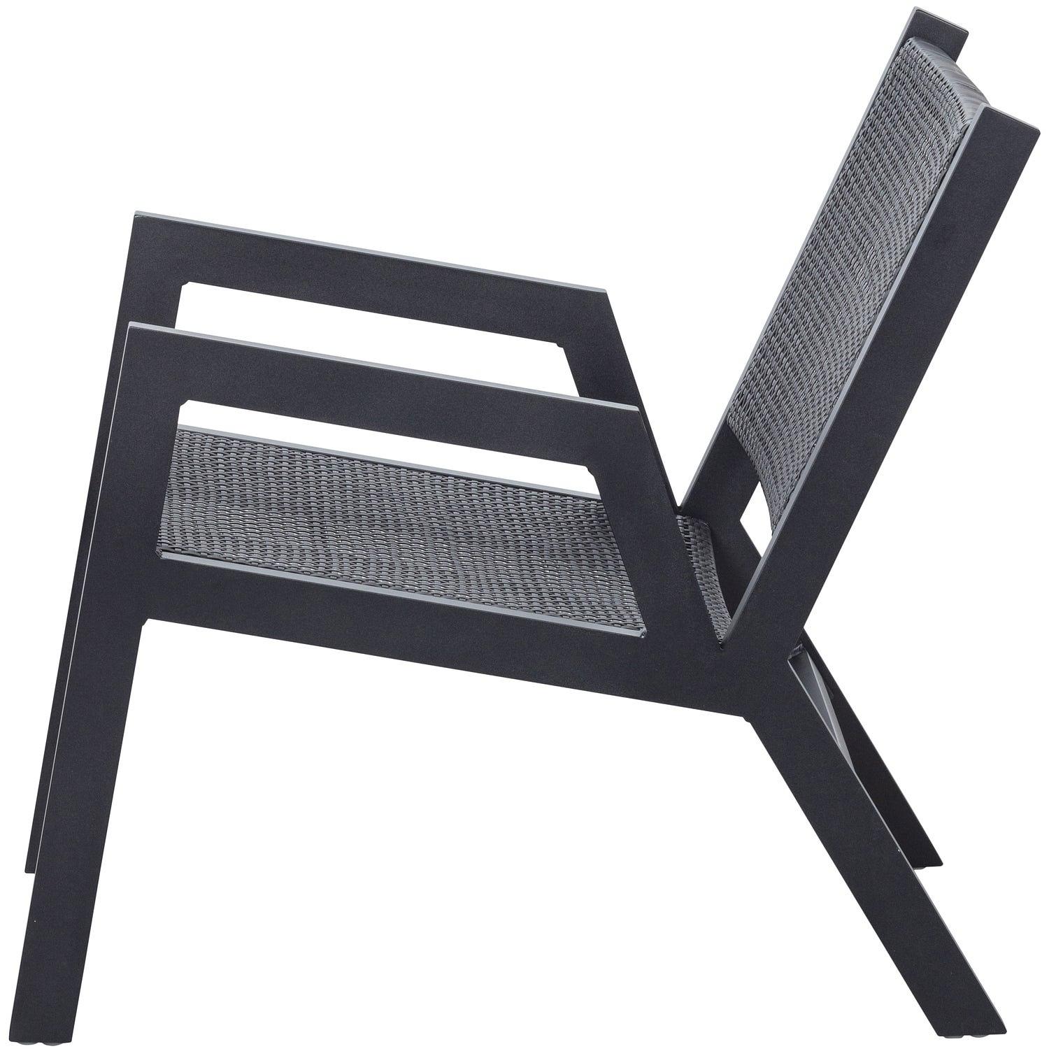 Pem Sessel Aluminium Schwarz 3