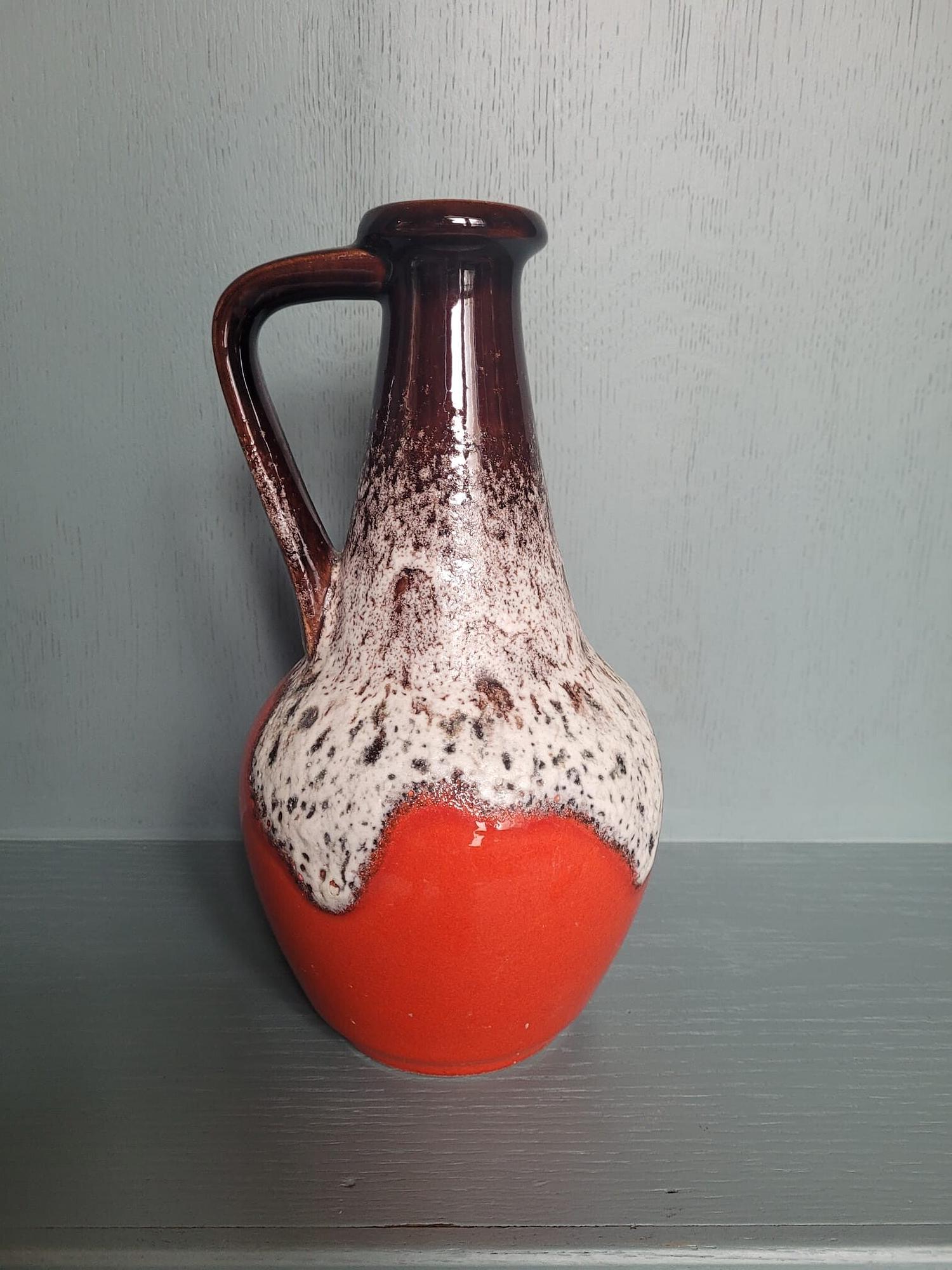 Vintage 67/30 Vase Keramik Rot 1
