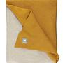 Plaid Duo Baumwolle Currygelb 130 x 170 cm 1