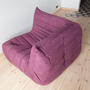 Togo Ecksofa Textil Aubergine 2