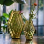 Infinite Hexagon Vase Glas Gelb 1