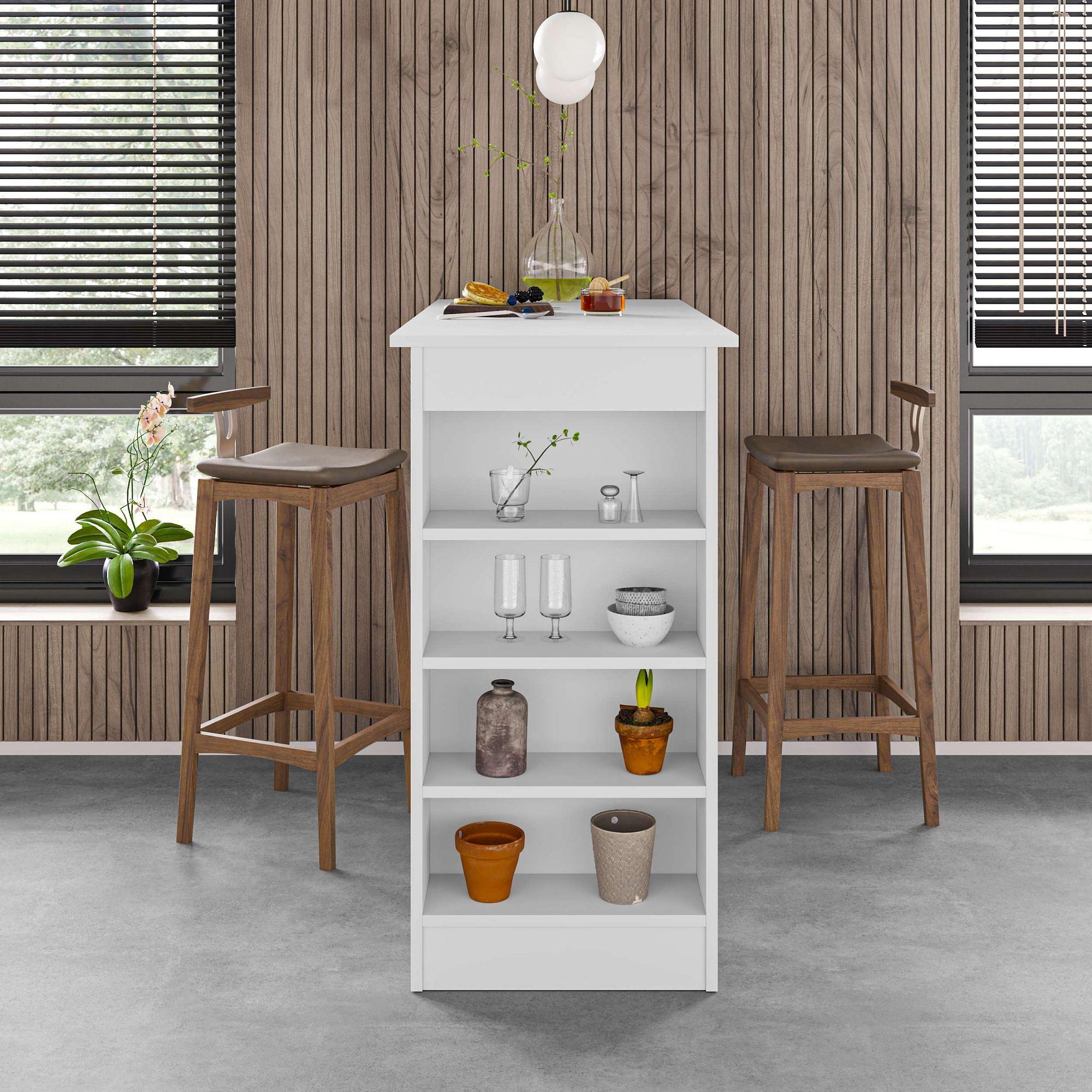 Swallow Bartisch Holzfurnier Weiß 2