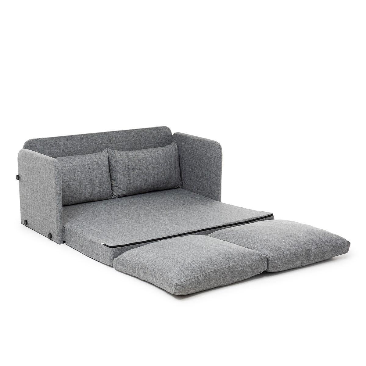 Saga Xl Schlafsofa 2-Sitzer Hellgrau 9