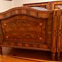 2x Vintage Bett Massivholz Braun 1880er Jahre 2