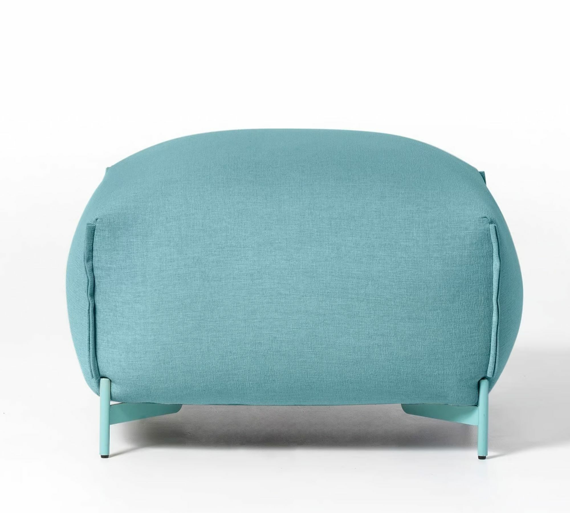 Mochi Pouf Textil Metall Blau 1