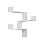 Luksa Wall Shelf Wood Veneer White 2
