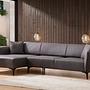 Belissimo Corner Sofa Left Dark Grey 1