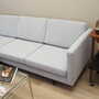 Corner sofa textile grey 1990s 4