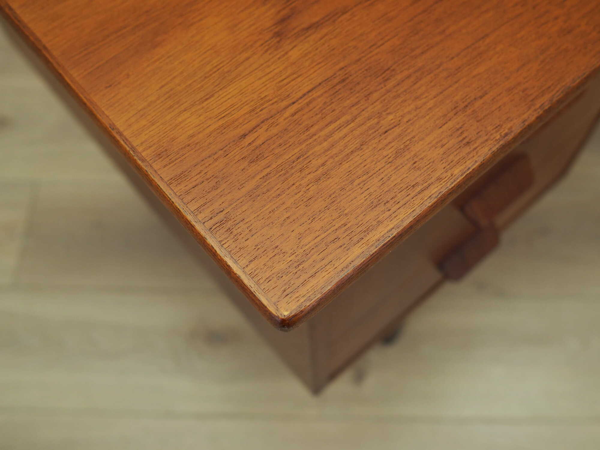 Vintage Teakwood Desk Brown 1970s 7