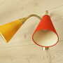 Vintage wall lamp metal textile multi-colored 1970s 4