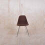 Eames Plastic side Chair DSX Vollpolster Braun 5