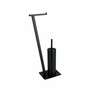 Stand WC-Garnitur Metall Schwarz 1