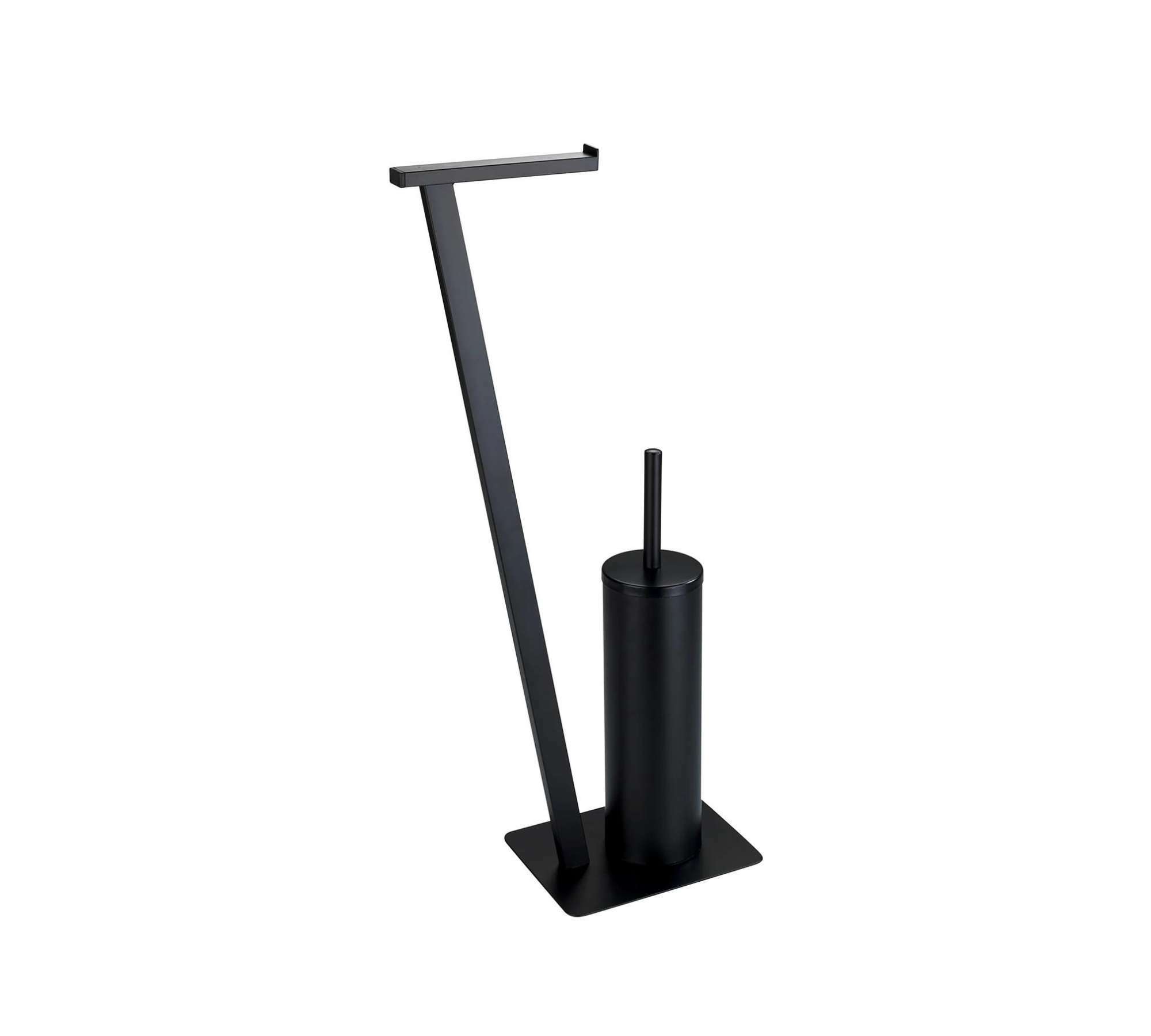 Stand WC-Garnitur Metall Schwarz 1